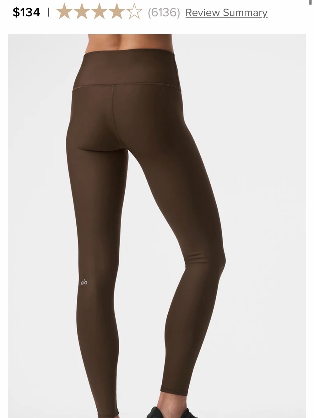 ALO Yoga Brown High-Rise Performance Leggings